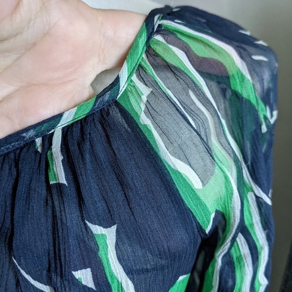 Bcbg Maxazria 100% Silk Babydoll Blouse xs - Picture 5 of 14